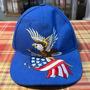 American Flag and Eagle baseball hat